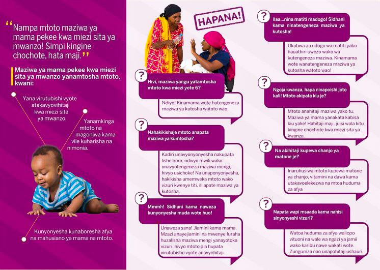 USAID Tulonge Afya NAWEZA platform poster