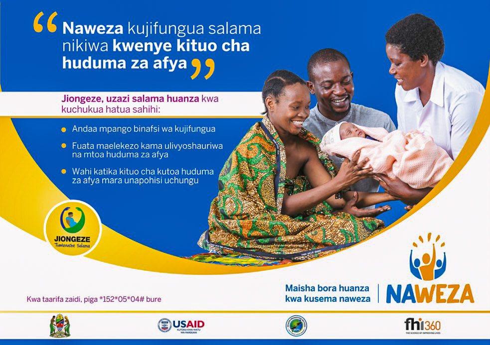 USAID Tulonge Afya NAWEZA platform poster